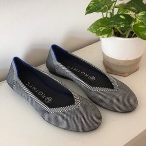 ROTHY’S Rounded-toe Flat - Grey Birdseye Sz6